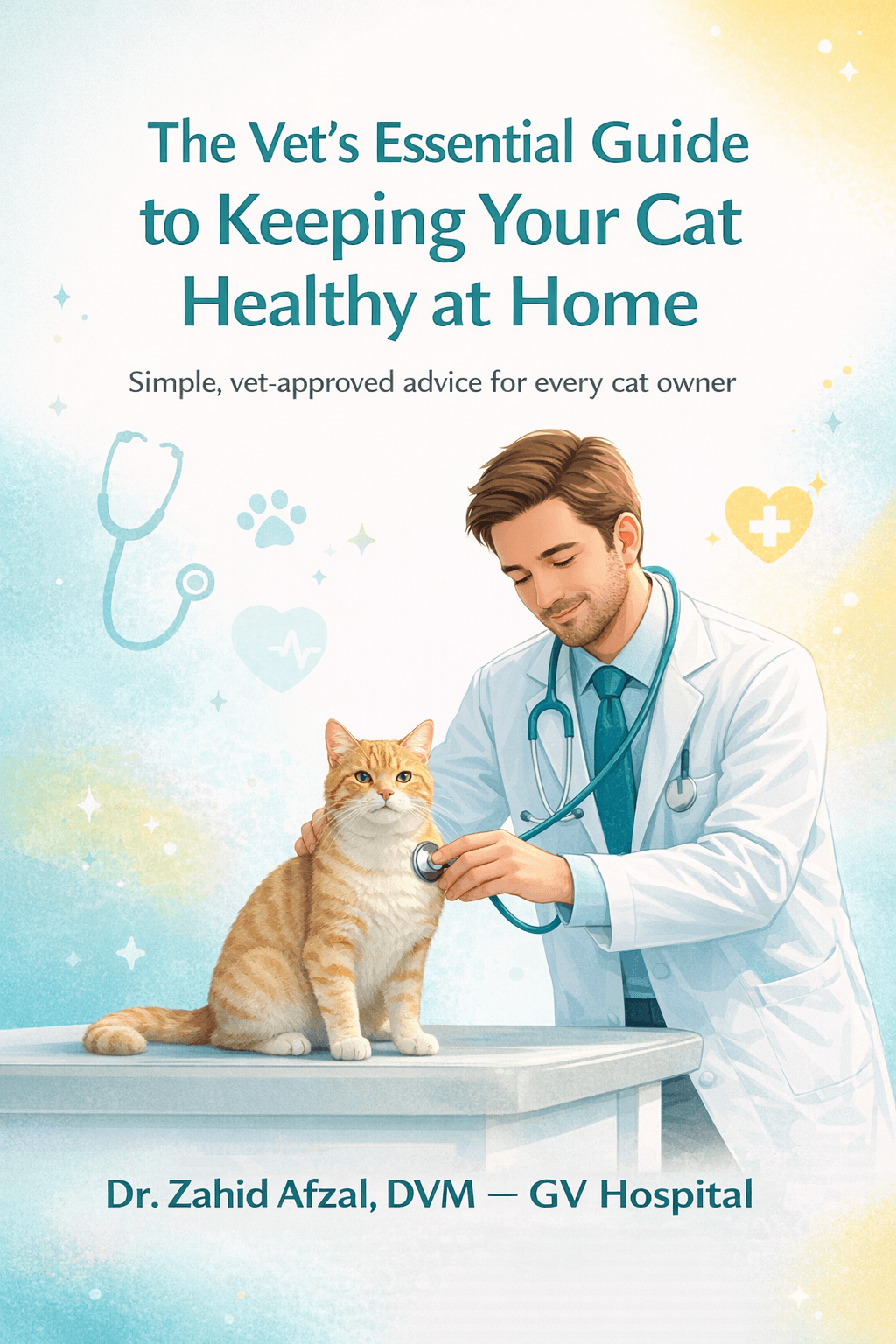 Healthy Cat Guide ebook cover by Dr Zahid Afzal